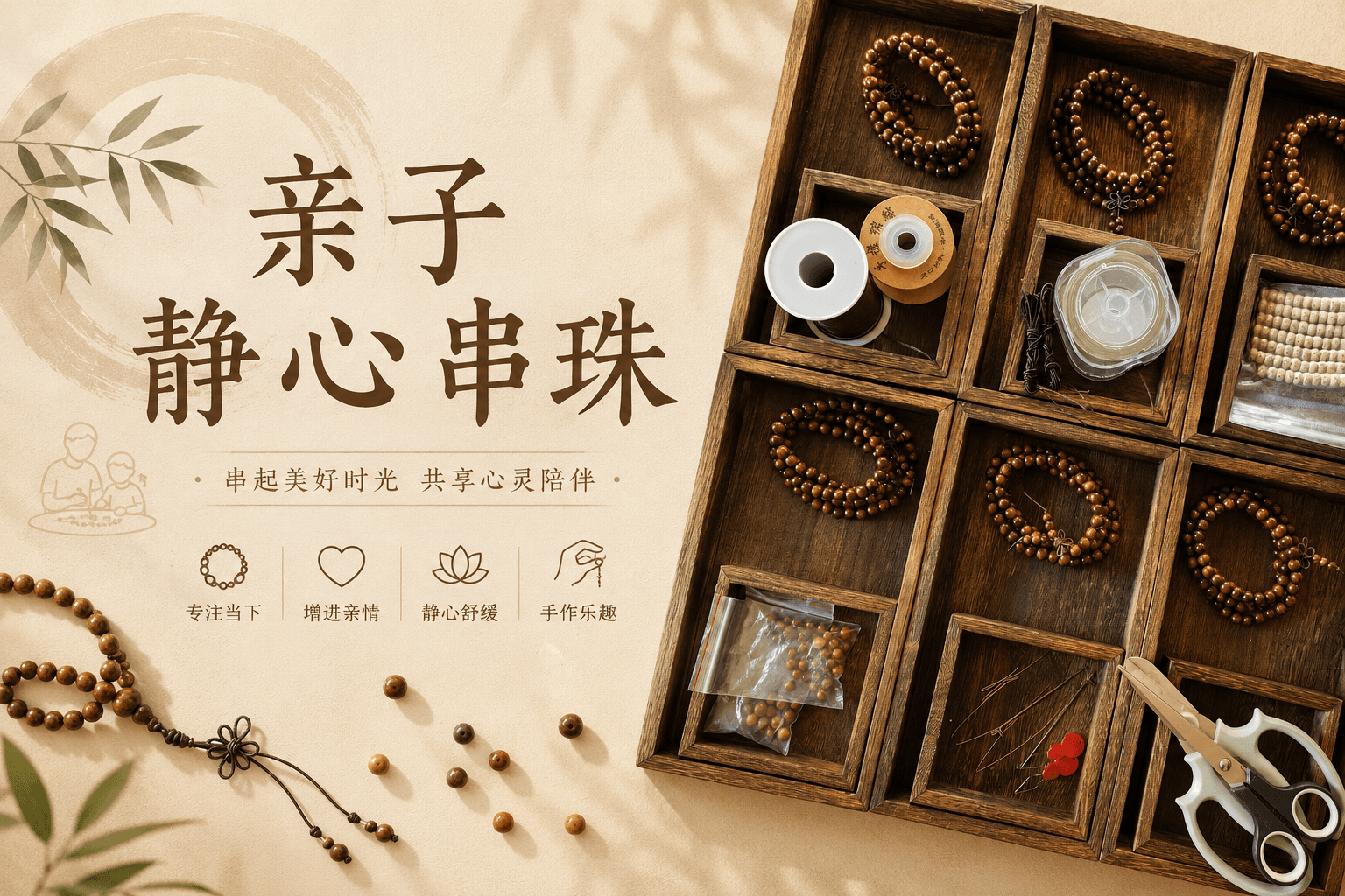 亲子活动 · 静心串珠
